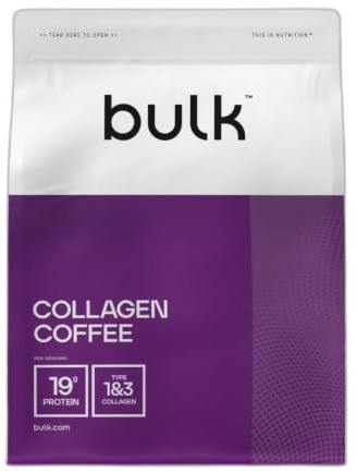 Bulk Kollagenkaffee, proteinreich, Caramel Latte, 500 g, Verpackung Kann Variieren