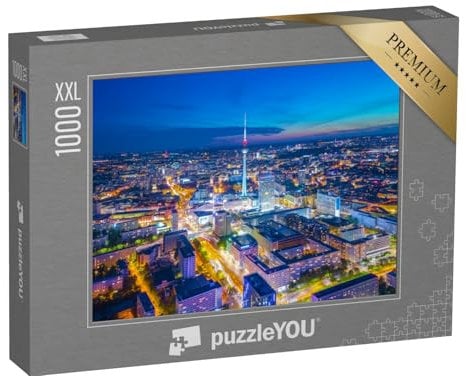 Puzzle 1000 Teile XXL „Berlin bei Nacht“ – aus der Puzzle-Kollektion Berlin, Deutsche Städte