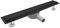 SaniteModar Duschrinne 50cm, Schwarz Befliesbar Duschrinne extra flach mit 360°Siphon, Edelstahl Bodenablauf