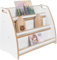 GUGI - Bücherregal für Kinder Größe M 70x30x51 cm - Weiß Regal fürs Kinderzimmer zur Aufbewahrung, Kinderregal für Bücher und Spielzeug, Kinderbücherregal aus Holz