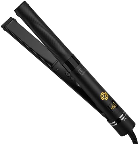 HOT Tools Pro Artist SmoothWave Vibrating Flat Iron | Hair Straightener for Ultra Sleek Hairstyles, Turn on Vibration Technology for Super Smooth Results