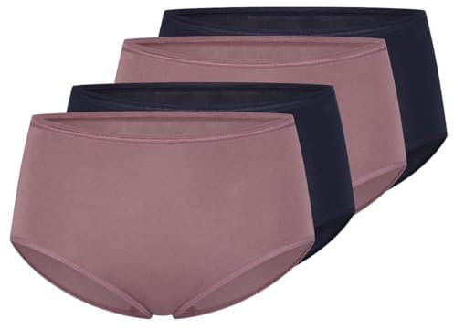 Schiesser - Modal Essentials - Midi Slip - 4er Pack (44 Pflaume/Nachtblau)