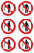 Interdiction de déchets/utilisation des poubelles - Panneau d'interdiction - Conforme à la norme DIN EN ISO 7010 / ASR A1.3