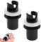 2 Stücke Schlauchboot Ventile Schlauchadapter Stecker Schwarz Boote Luftfußpumpen Schlauchadapter Mit Gummiring Aufblasbarer Kajakventil Adapter Gummi Adapter Luftpumpe auf Schlauchboot Kajak Zubehör