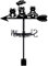 SUPERDANT Girouette de Jardin Exterieur à Trois Grenouilles pour Montage sur Toit Girouette en Métal Feuille de Lotus Champignon Girouettes Deco Jardin Exterieur Panneaux Décoratifs Noir Décoration