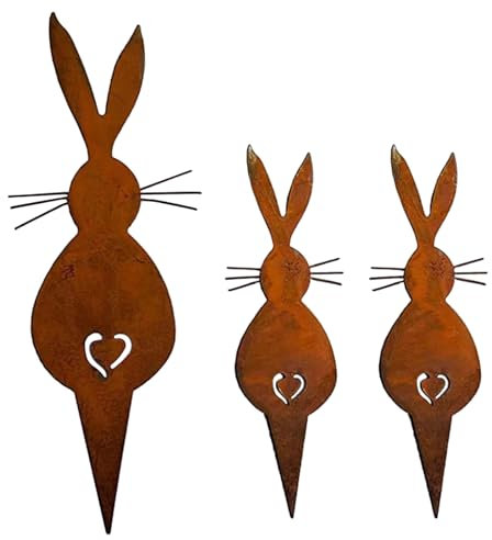 Gartenstecker für den Außenbereich, ideal zum Verschenken und Dekorieren von Blumenbeeten für Partys, Tierpfahl, 3 Stück