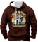 BOTCAM Uomo Primavera/Inverno a maniche lunghe, tinta unita, casual, con cappuccio, tuta da uomo, Colore: rosa., 4XL