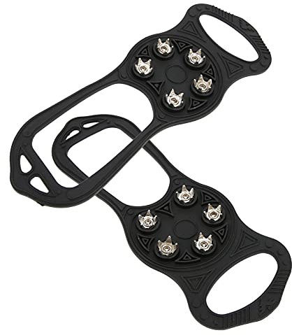 5 pezzi di chiodi da denti per camminare e neve, ramponi alpinismo antiscivolo per scarpe da ghiaccio