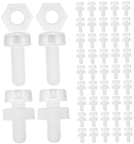 Zerodeko 100stücke Dreieck-fixierschrauben Und -muttern Sortiment Transparentes Acryl Eckbefestigungsset Schrauben Zur Einfachen Befestigung Für Hausrenovierung Und Möbelbau