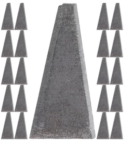 Gadpiparty 30stücke Holzgriff Keile Dreieckige Wedges Für Baumfällung Und Holzernte Robustes Metall Und Holz Für Landwirtschaftliche Werkzeuge Und Montagearbeiten
