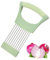 TPZORJX Porte Tranche Oignons,Coupe Citron,Inoxydable Alimentaire Tranche Assistant avec Housse de Protection pour Pommes Terre Viande Oignons Légumes(Vert)
