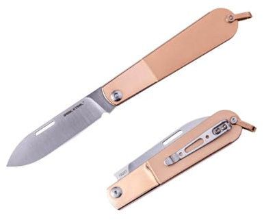 REALSTEEL Real Steel Real Barlow RB-3 Drop Point, Taschenmesser, Rosegold