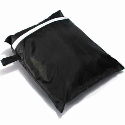 Funda impermeable para parrilla de barbacoa de 70 x 70 cm, resistente a los rayos UV, a prueba de polvo para Weber/Brinkmann/Char-Broil/Jenn Air - Incluye bolsa de almacenamiento, dobladillo elástico