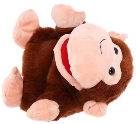 FOYTOKI Süßer Affen-handpuppen-Spielzeug Aus Plüsch Interaktive Tier-handpuppe Für Geschichtenerzähler Weiche Waschbare Einladung Zur Fantasie Spielen Für Junge Mädchen