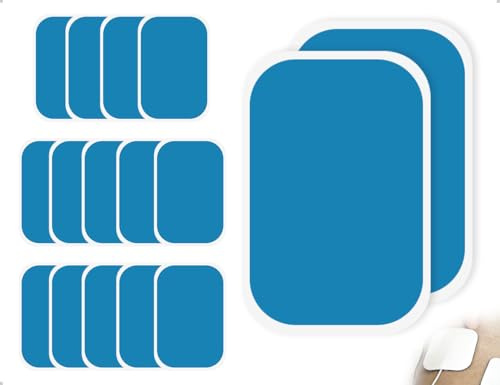 AOYEGIC 14 Stück Gel Pads,Hydrogel Pads,Muskelstimulator Elektrische Trainingsgerät Ersatzteile,Kompatibel mit EMS Bauchmuskeltrainer,Zuhause,Fitnessstudio,Massagesalons