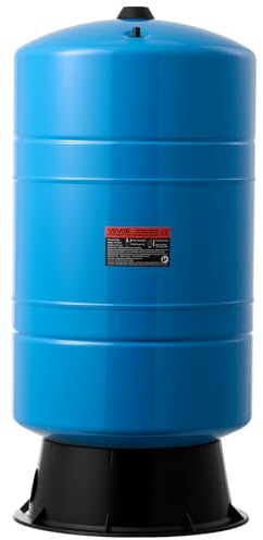 VEVOR Réservoir à Pression Vertical Préchargé pour Puits 75,7 L Réservoir de Stockage d'eau en Acier au Carbone Robuste, pour Pompes de Puits, Maison, École, Ferme, Systèmes d'Irrigation Agricole