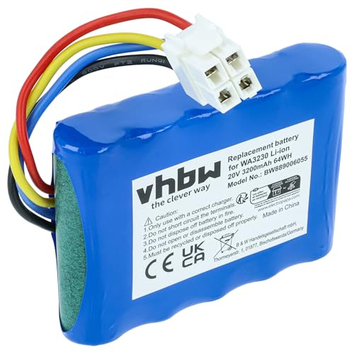 vhbw Akku Ersatz für Scheppach AK4.0-RC-20Li | 7913001716 für Rasenroboter Rasenmäher (3,2Ah, 20V Li-Ion)