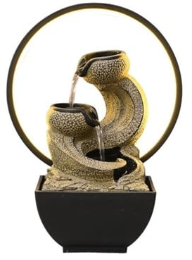 Fuentes de Mesa de Interior Adornos de Escritorio con Agua Corriente, Fuente pequeña de Agua reciclada, decoración for el hogar, Serenidad Zen