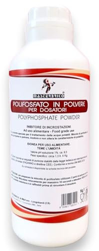 Ricarica Polifosfati per Caldaia in Polvere 1 kg - Anticalcare a Rapida Solidificazione per Dosatori - Protezione Impianti Termici, Lavatrice e Lavastoviglie - Uso Domestico e Universale