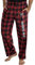 Marvel Comics Men's Spider-Man Logo Plaid Lounge Pants Sleepwear Pajama Pants (3XL)