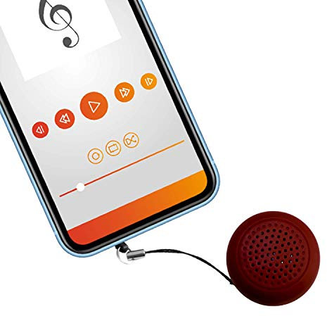 A.S ROMA Mini Speaker, Cassa Portatile Bluetooth Wireless, Suono Potente, Piccolo Altoparlante, Tasto Selfie, Mini Cassa Bluetooth per Viaggi, Casa, Escursioni (Giallo/Rosso)