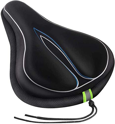Sattelbezug Fahrrad, Fahrradsattel Überzug Gelüberzug Memory Foam Fahrradsitz Sattelschutz Polstersattelüberzug Weicher für Mountainbike, Rennrad, Hometrainer Fahrrad Spinning fahrrädern