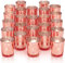 DARJEN 24Pcs Rose Gold Votive, Mercury Glass, Tealight Candle Holder for Wedding Centerpieces, Party Decor & Table Centerpiece