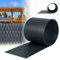 Aufun 30 Stück Hart PVC Sichtschutzstreifen Sichtschutz Windschutz Garten Doppelstabmattenzaun für Gartenzaun, Balkon, Anthrazit