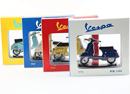 OPO 10 - Lot von 4 2D-Reproduktionen von Roller kompatibel mit Vespa 7 cm: 50 Special + 150 GS + PX 125 + 125 Primavera