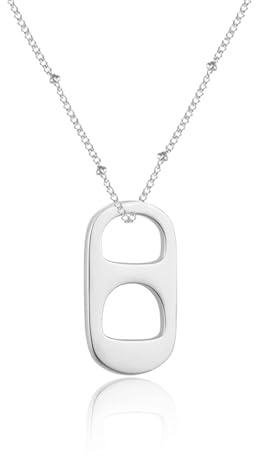 HUASAI Soda Tab Necklace for Women Soda Cap Pendant Necklace Christmas Stocking Stuffers Gifts