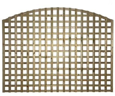 Premier Arch 6x4ft (W: 6ft x H: 4ft) Frameless Rough-Sawn Square Trellis Pressure-Treated Garden Panel with 60-70mm Privacy Squares Fence Topper/Wall Art Width 1828mm x Height: 1200mm