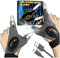PARIGO Rechargeable LED Flashlight Waterproof Gloves - Valentines Day Gifts for Him, Cool Gadgets Handsfree Light Gloves Tool for Men Women Man Boyfriend Mechanics Night Fishing