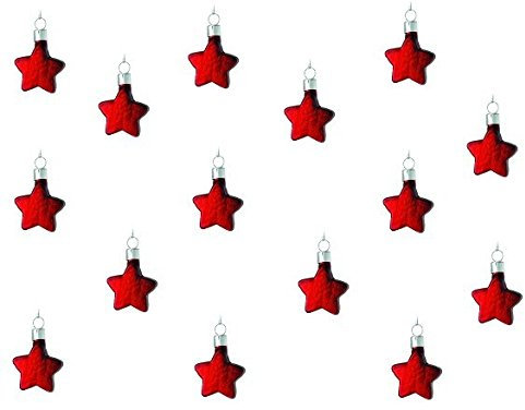 Colour-up X-Mas Mini Sterne, 8er Set, Sterne Sortiment 8 Stück rot - Räder Design