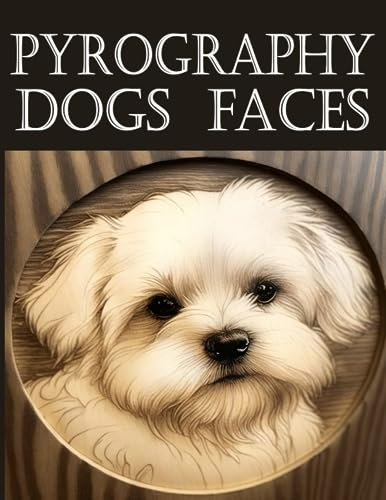 Pyrography Dogs faces: Woodburning Designs
