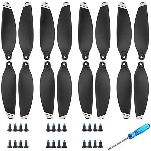 Bocguy Drohne DJI Mavic Mini Propeller genotyping 24 schraube x 4, Mavic Mini Drone Ersatzteildroplets 4726 (Silver)