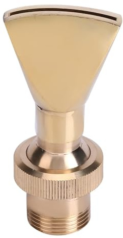 Wasserfontänen-Düsenspray, 1/2 DN15 & 3/4 DN20 Fächerförmiger Messing-Brunnendüsen-Sprinkler-Sprühkopf für Gartenteich