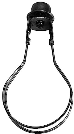 JISADER Runder Lampenschirmhalter, Lampenschirmhalter, Lampenschirmadapter, Lampenschirm-Glühbirnen-Clip-Adapter, Schwarz