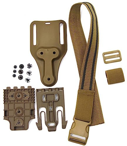 ACEXIER Taktisches Drop Leg Band Strap Schnellverschlusssystem für G1ock 17 M9 Gun Holster Platform Adapter mit QLS 19 22 Jagdzubehör