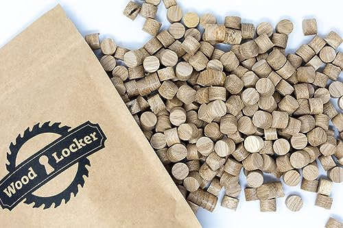 12mm Premium Oak Cross Grain Plugs - for use with a 12.0mm Hole (50)