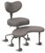 Pipersong Meditationsstuhl Profi-Version, Schreibtischstuhl für das Heimbüro, Stuhl für das Sitzen im Schneidersitz mit höhenverstellbarer Rückenlehne und verstellbarem Hocker, flexibles Design für