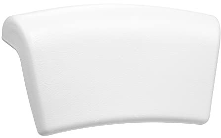 COMETX Almohada de Bañera Suave e Impermeable - Reposacabezas SPA para Suministros de Baño - Blanco
