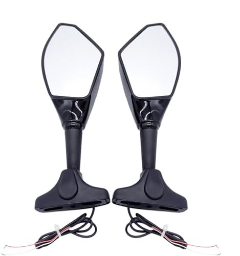 Lenkerendenspiegel Motorrad 1 Paar Für Ducati Für Kawasaki Universal Motorrad Blinker Rückspiegel Mit Blinker Motorrad Spiegel