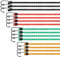 15er-Set Spanngummi mit Haken, Universal Spanngurte, Gepäckspanner, Expander, in 4 Längen - 2025 Neuestes - Breite 8MM Spanngurt Set - Ladungssicherung für Möbeln, Fahrrad&Motorrad, Camping (15er-Set)