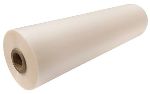 INTBUYING 31,8 cm x 199,9 m Matte Thermo Laminierfolie BOPP Laminierfolie Hot Roll Laminierfolie 2,5 cm Poly-in Kern 1 mil (28 mic) Dicke Laminierfolie Rolle für Papier und Foto Laminieren