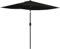 Outsunny - Sombrilla rectangular (2 x 3 m, con manivela, tela de poliéster impermeable de alta densidad, 180 g/m²), Negro , 200x300x248cm