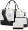 LOVEVOOK Sporttasche Damen Reisetasche Groß Handgepäck Tasche für Flugzeug Weekender Travel Duffle Cabin Bag Women Carry On Luggage Set Mommy Wickeltasche Strandtasche Badetasche XXL Familie