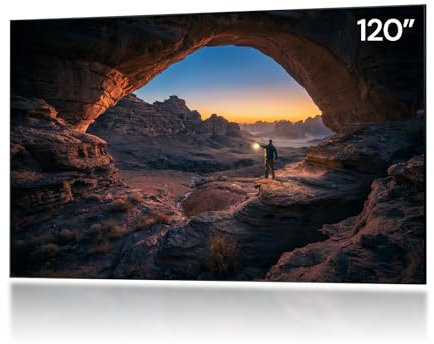 Valerion 120 Fresnel Ambient Light Rejecting Screen, 1.8dB Gain, 85% Ambient Light Resistance, The de-Speckle Design, 16:9 Fixed Frame for Long Throw Projector