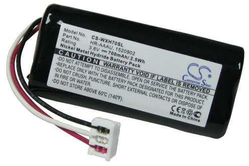 Trade-Shop NI-MH Akku 3,6V/3,7V 700mAh kompatibel mit Wella Haarschneider Xpert HS70, Tondeo ECO XP, Kadus Clipper ersetzt 1520902, 1535045, HR-AAAU, 60-1522696 Batterie Battery
