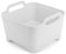 TIMIFUN Washing Up Bowl with Sink Plug Strainer, Sink Strainer, Square Washing Up Bowl, Wash Drain Kitchen Washing Up Bowl with Handles and Draining Plug