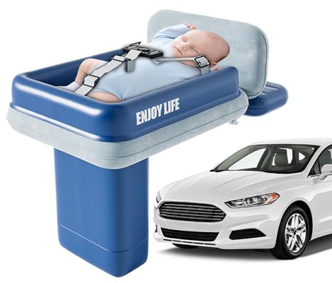 yakermur Kinderbett, Flugzeug, aufblasbares Babybett – Luftmatratze, tragbar, für Babys, Schlaf, Reisen im Auto, Zug, Autositz